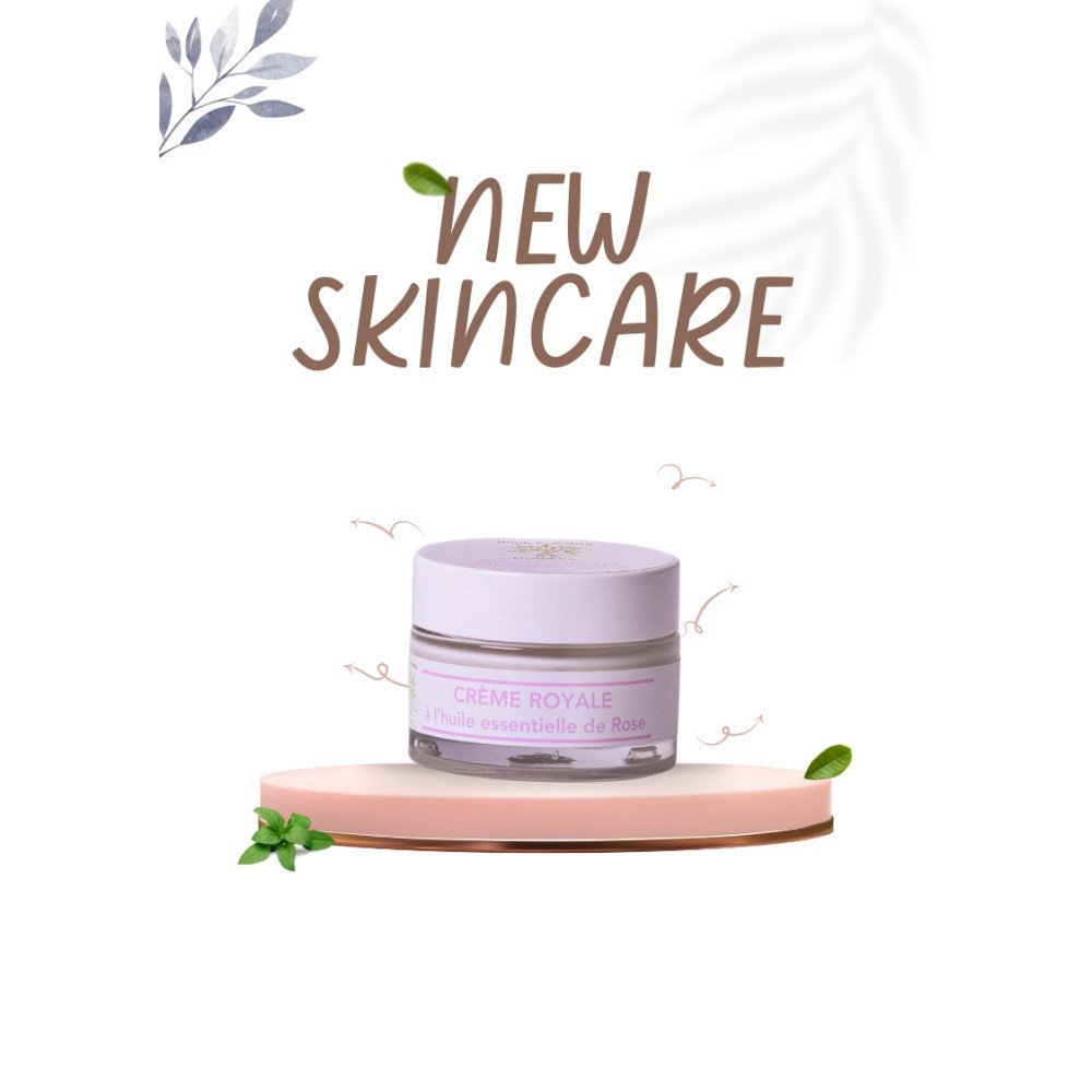 Crème royale à l'huile essentielle de rose